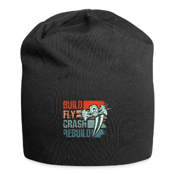 Construire fly crash reconstruire drone - Bonnet en jersey - noir - Devant
