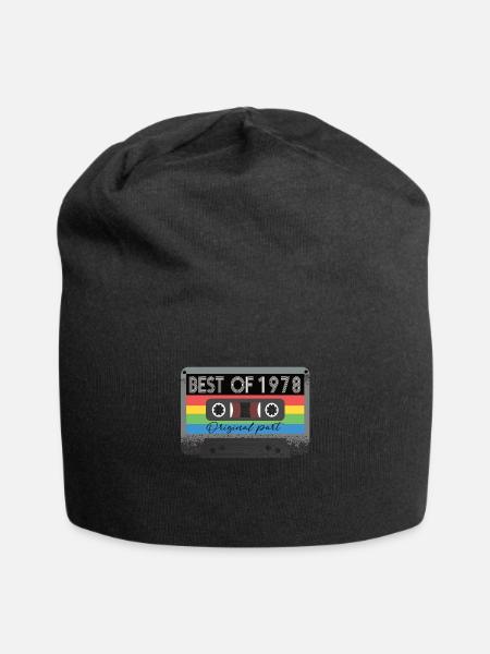 Best Of 1978 Vintage Cassette Retro Anniversaire - Bonnet en jersey - noir