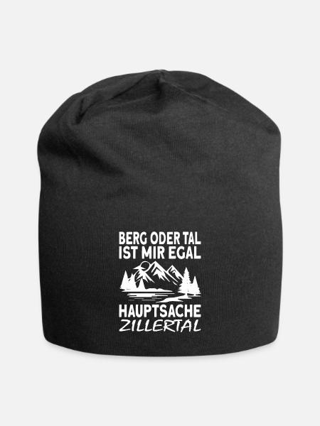 Zillertal Tirol Österreich - Jersey-Beanie - Schwarz