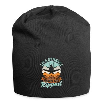 Gymnastique amusante Je suis une gymnaste Même mon - Bonnet en jersey - noir - Devant
