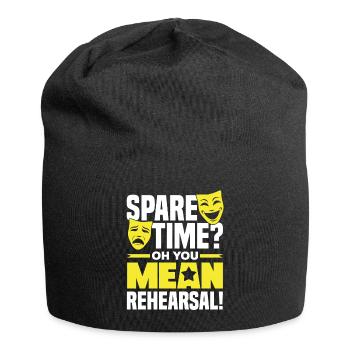 Theater Thespian Theatrical Thespianism You Mean - Jersey Beanie - black - Front