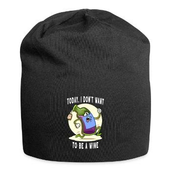 L’alcool aujourd’hui, je ne veux pas être une bouteille de vin - Bonnet en jersey - noir - Devant