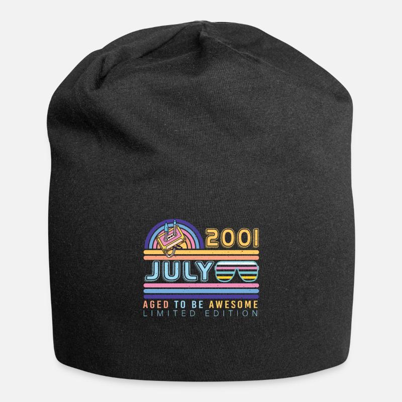 Bester Geburtsmonat Juli 2001 - Jersey-Beanie - Schwarz