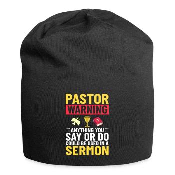 Pasteur Église Ministre Christ Spirituel Jésus - Bonnet en jersey - noir - Devant