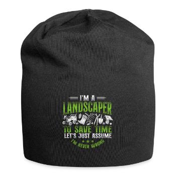 Landscaper Landscaping Landscape - Jersey-Beanie - Schwarz - Vorne