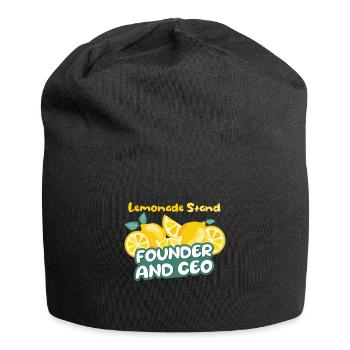 Lemonade Stand Fondateur et Pdg Limonade - Bonnet en jersey - noir - Devant