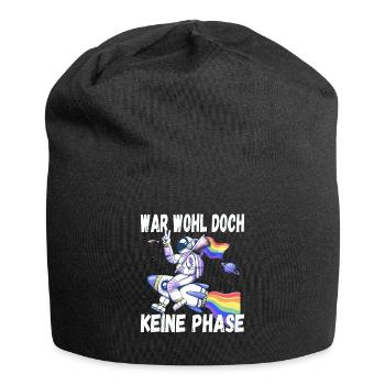 LGBTQ Pride Regenbogen War Wohl Doch Keine Phase - Jersey-Beanie - Schwarz - Vorne