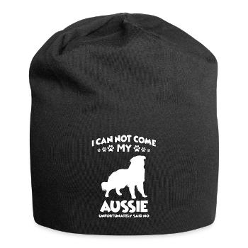 Australian Shepherd Dog School Aussie Walking Dog - Jersey Beanie - black - Front