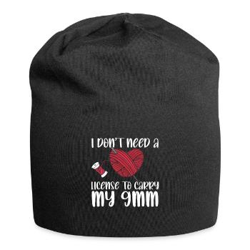 I Don't Need A License To Carry My 9mm Funny - Bonnet en jersey - noir - Devant