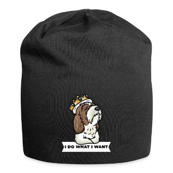 Petit Basset Griffon Vendéen Chien - Bonnet en jersey - noir - Devant