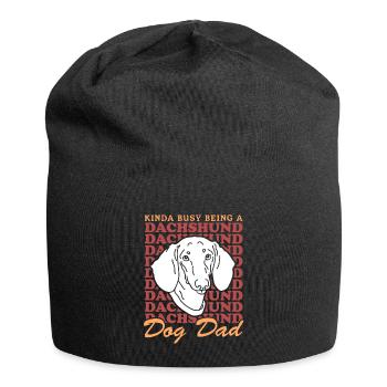 Teckel Papa Chiens teckels Chien Propriétaire Cadeau - Bonnet en jersey - noir - Devant