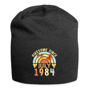 1984 Rétro en juillet - Bonnet en jersey - noir - Devant