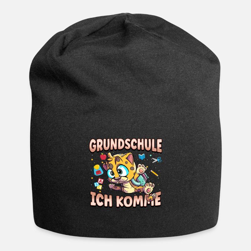 Grundschule Ich Komme Ein Schulkind Einschulung - Jersey-Beanie - Schwarz