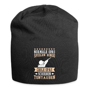 Tontaubenschießen Opa Tontauben - Jersey-Beanie - Schwarz - Vorne