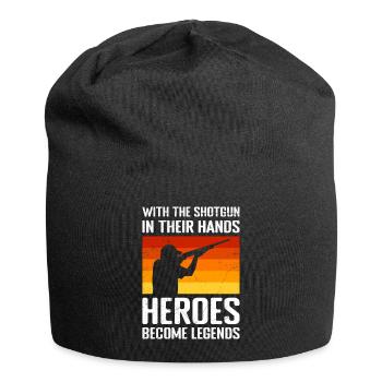 Clay pigeon shooting - Jersey Beanie - black - Front