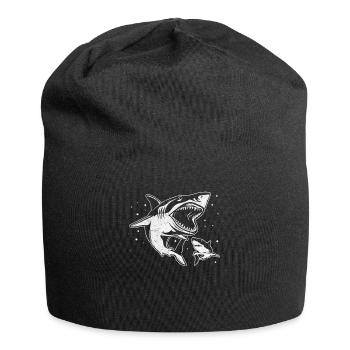 Sharkfish Shark Fish Shark Lover Great White - Jersey Beanie - black - Front