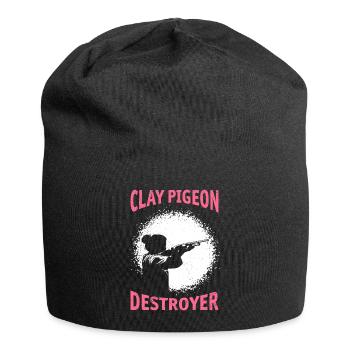 Clay Pigeon Destroyer Dames Clay Pigeon Shooting - Bonnet en jersey - noir - Devant