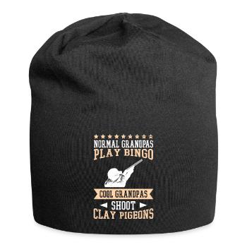 Tontaubenschießen Opa Tontauben - Jersey-Beanie - Schwarz - Vorne