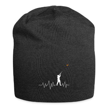 Tontaubenschießen Herzschlag Sport Schütze - Jersey-Beanie - Anthrazit - Vorne