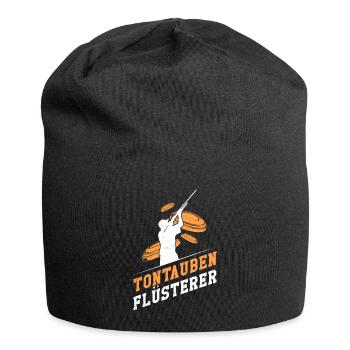 Tontauben Flüsterer Tontaubenschießen - Jersey-Beanie - Schwarz - Vorne