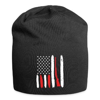 USA Shotgun Weapon Clay Pigeon Shooting - Jersey Beanie - black - Front