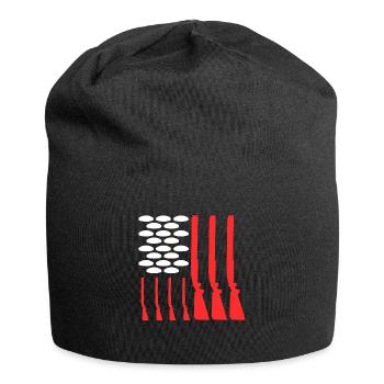USA Tontaubenschießen - Jersey-Beanie - Schwarz - Vorne