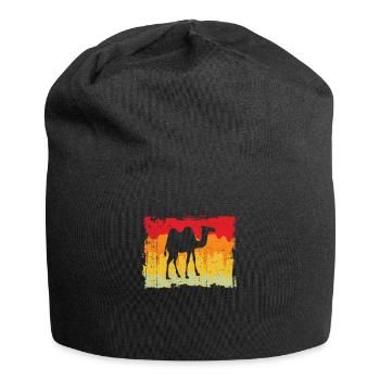 Camel Retro - Jersey Beanie - black - Front