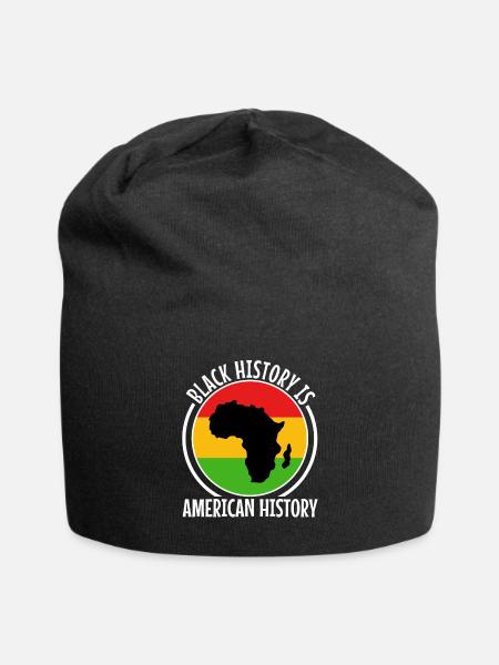 Black history is american history - Jersey Beanie - black