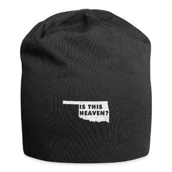 Land Map America US State Home Heaven Oklahoma - Jersey-Beanie - Schwarz - Vorne