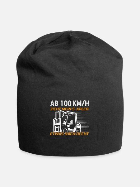 Staplerfahrer - Mein Stapler Zieht Etwas Nach - Jersey-Beanie - Schwarz