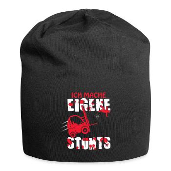 Staplerfahrer - Ich Mache Eigene Stunts Lustiges - Jersey-Beanie - Schwarz - Vorne