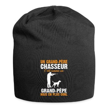 Grand-père Chasseur Anniversaire Cadeau Cool Noël - Bonnet en jersey - noir - Devant