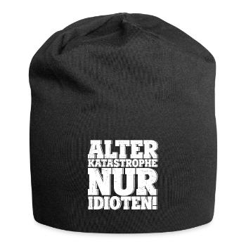 Alter KATASTROPHE nur Idioten - KFZ Mechaniker Spr - Jersey-Beanie - Schwarz - Vorne