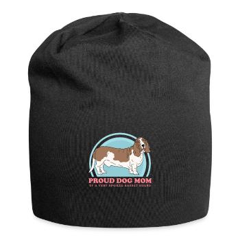 Basset Hound Maman Maîtresse Chien Propriétaire Cadeau - Bonnet en jersey - noir - Devant