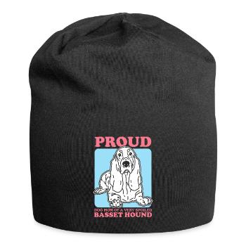 Basset Hound Mom Dog Mom Dog Owner Gift - Jersey Beanie - black - Front