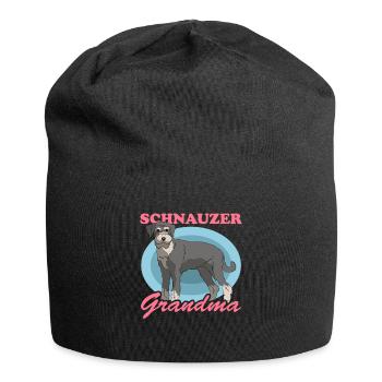 Schnauzer Grand-mère Chien Propriétaire de chien Cadeau - Bonnet en jersey - noir - Devant