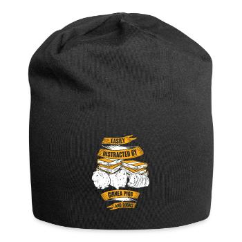 Read Guinea Pig Book Reader Gift - Jersey Beanie - black - Front