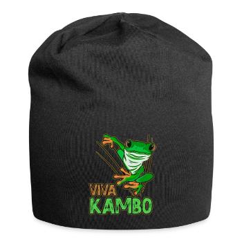 Viva Kambo Frog Ceremony Plant Medicine - Jersey Beanie - black - Front