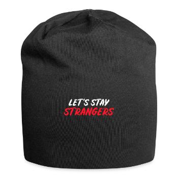 Restons des étrangers - Bonnet en jersey - noir - Devant