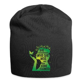 She remebered who she was - Jersey-Beanie - Schwarz - Vorne