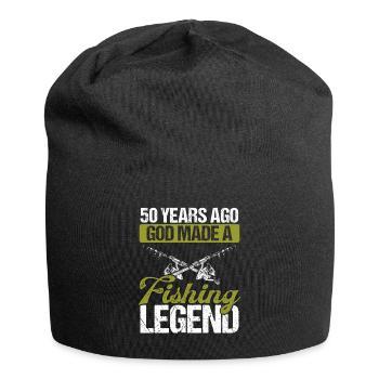50 ans De pêche Légende Pêcheur 50e anniversaire - Bonnet en jersey - noir - Devant