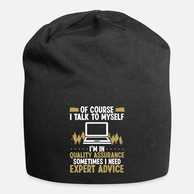 Funny QA Engineer Expert Advice Quality Assurance - Jersey-Beanie - Schwarz