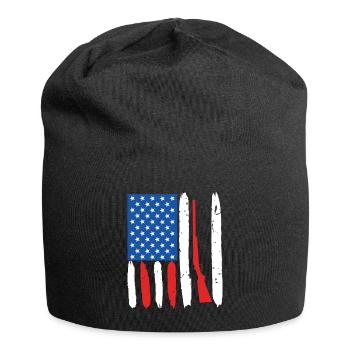USA Shotgun Weapon Clay Pigeon Shooting - Jersey Beanie - black - Front