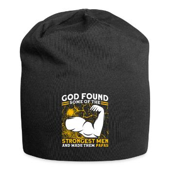 Gott Vater Vati Papa - Jersey-Beanie - Schwarz - Vorne
