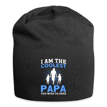 Coolste Vater Vati Papa - Jersey-Beanie - Schwarz - Vorne