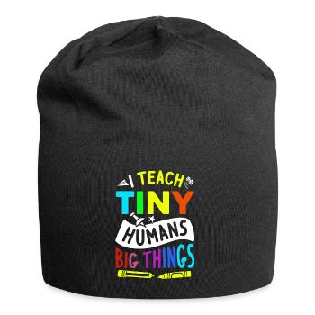 Lehrer Geschenk Erzieher Pädagoge Schule Lehramt - Jersey-Beanie - Schwarz - Vorne