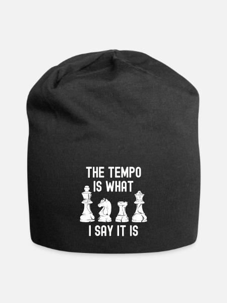 Jeu de plateau cadeau d’échecs Jeu d’échecs Échiquier - Bonnet en jersey - noir