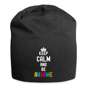 Autismus - Jersey-Beanie - Schwarz - Vorne