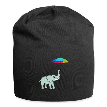 Cadeau d’éléphant pour Proboscis Africa Wilderness Zoo - Bonnet en jersey - noir - Devant