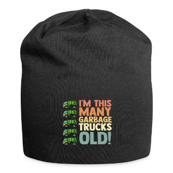 Garbage truck Müllmann Recycling 3rd birthday - Jersey Beanie - black - Front